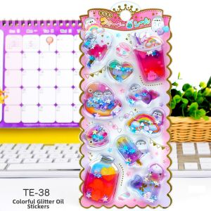 Shanle | Cute Unicorn Golden 3D Sticker Mobile Decoration
