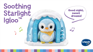VTech Soothing Starlight Igloo New born baby soothing light projector plush toys crying sensor 0 months+ Crib mobile