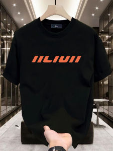 Áo Thun Nam Cotton Nguyên Chất Dáng Rộng Tay Ngắn Mùa Hè Phong Cách Mỹ Thời Trang Thường Ngày in Họa Tiết Cổ Tròn