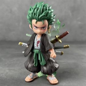 Bandai | One Piece Chibi Version Two Years Later Zoro Figure Car Ornament Model Bagged Ornament Merchandise Gift