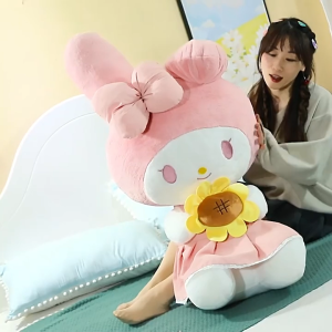 gấᴜ bông Kuromi Melody ôm hoa hướng dương đồ chơi nhồi bông cute quà tặng valentine cho bạn gái K3T4