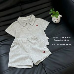 Tagkita | Bộ Áo Polo Mỏng Phong Cách Hè và Quần Short Casaul