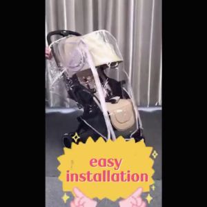 【Ready Stock 】stroller rain cover stroller with zipper poncho Universal EVA stroller windproof rainproof stroller