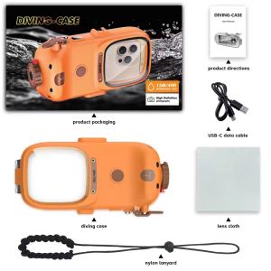 IP68 15-meter Universal Diving Case Professional Athlete Snorkeling Box for XiaoMi 17 Ultra 16 15 14 POCO M8 X8 F8 RedMi Note 15 14 13 12 11 Pro Plus