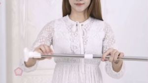 ราวผ้าม่าน ม่านอาบน้ำ ราวแขวนสเตนเลส ราวอเนกประสงค์ ไม่ต้องเจาะปรับขนาดได้ ราวม่าน ราวแขวนสุญญากาศ 3 ขนาด