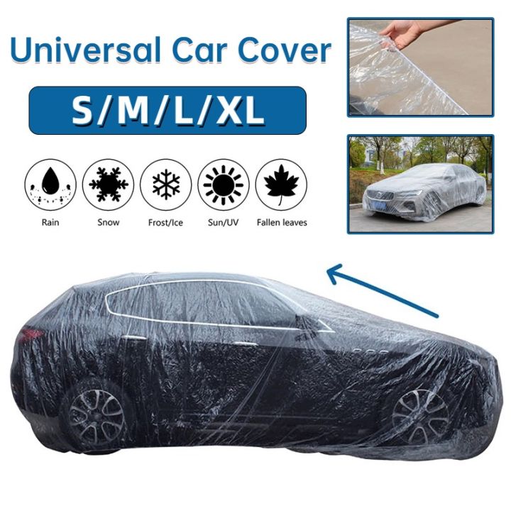 Transparent Car Cover Universal Disposable Car Protection Cover SUV ...