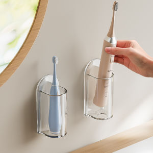 Electric Toothbrush Holder No Punching Wall Mounted Toothbrush Storage Base Tooth Set Appliance Holder