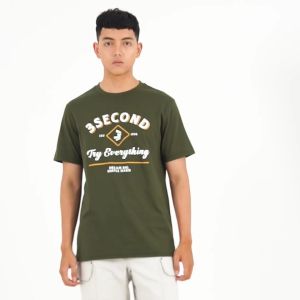 3Second Clooney Kaos Pria Katun Lighweight Regular Fit C340424