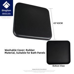 Plastic Soft Seat Board with Leather Cover Sofa Cushion Warm Pad Toilet Chair U-shaped Opening No Armrests Medical Furniture