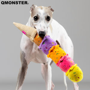 QMONSTER | Colorful Squeaky Pet Toy Slow Rebound Stress Relief