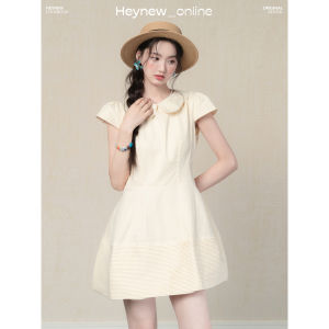 loveheynew | Đầm tím thiết kế cổ Peter Pan và chiết eo tôn dáng mùa hè