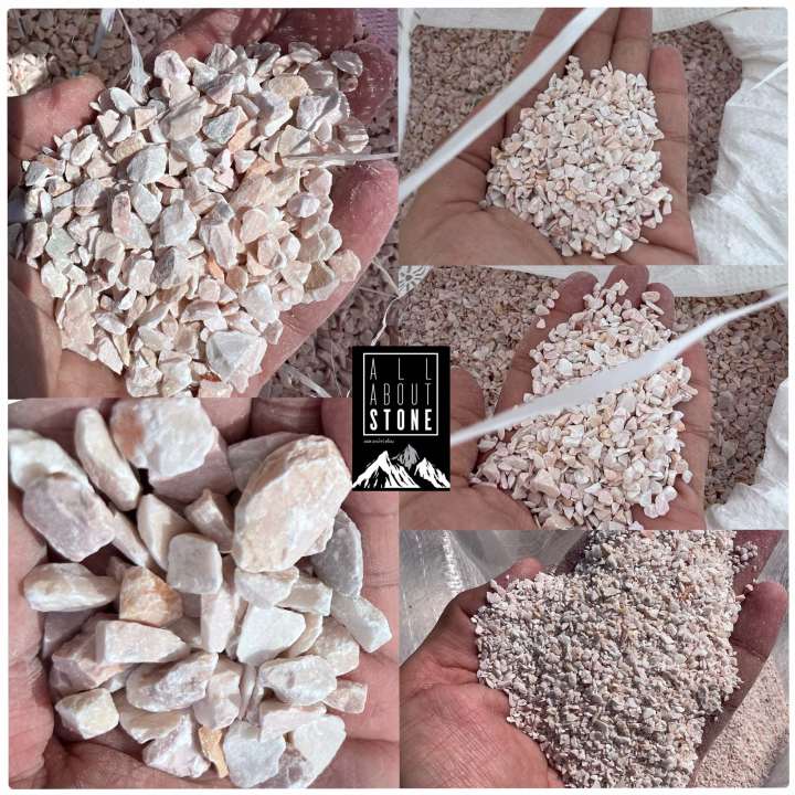 หินเกล็ดชมพู 10 กก. สำหรับจัดสวนขนาดใหญ่