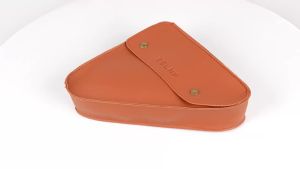 Eslnf(ESLNF) | ESLNF Retro Túi Xe Đạp Hình Tam Giác Da PU Siêu Nhẹ Khung Trước Ống Dụng Cụ Sửa Chữa Túi Đi Xe Đạp Phụ Kiện