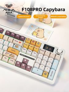 AULA | Quiet Tri-Mode Wireless Mechanical Keyboard Office Use
