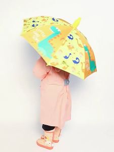 Payung Anak-anak Penutup Tahan Air Aman Payung Otomatis Payung Tabir Surya Vinil Payung Hujan atau Bersinar Payung Kartun Taman Kanak-kanak Lucu Ringan dan Mudah Dibawa