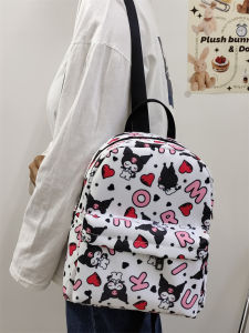 กระเป๋าเป้สะพายหลังผ้าไนลอนลายการ์ตูนน่ารักสำหรับเด็กนักเรียน กระเป๋าเดินทางแบบลำลอง น้ำหนักเบา กระเป๋าเป้สะพายหลังแบบมีซิปปิด