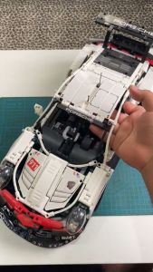 Porsche 911 RSR 1600pcs Building Blocks Bricks Sport Car Technic Kereta Toys For Boys Mainan Lelaki
