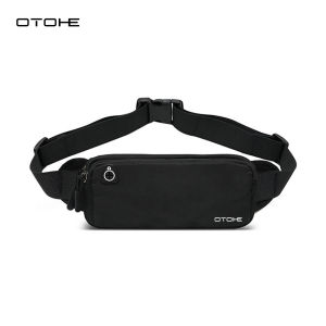 OTOHE Fashion Waist Bag Outdoor Sports Waist Pack Bag Ultrathin Pouches Waist Belts Bag Running Pouch Waterproof Crossbody Bag Money Phone Waist Fanny Pack Jogging Belt Fanny Pack With Earphone Hole
