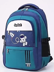 XL Size Kids Spaceship Ultra Light and Waterproof School Bag / Beg Budak Sekolah Kapal Angkasa SFM