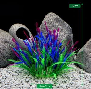 Hiasan aquarium kembang warna/i dekorasi aquascape