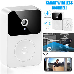 【Door Bell】Smart Video Doorbell X9 Wireless Remote Home Intercom HD Night Vision WiFi Door Bell Security Chime Bells Audio Intercom