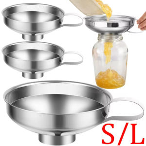 กรวยกรวยบรรจุอาหารอเนกประสงค์สำหรับแถบสแตนเลสใช้ในครัวกรวยน้ำสลัดแยมและอุปกรณ์เปิดไวน์น้ำมัน