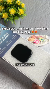 ROLEMANI D06 SmartWatch 2025 New Original | Baterai hingga 7 hari | IP68 Waterproof | Bluetooth call | Custom Wallpaper | Health monitoring