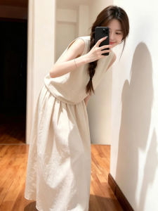NIUVIES | New Sleeveless Backheart Long Dress Styling for Petite Women Summer