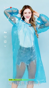 [✅SG Ready Stock] Thickened Portable Card Pack Disposable Raincoat Waterproof Emergency Poncho Lightweight Pocket Size Compact Rain Coat Multi Color Design Suitable For Adults Children Outdoor Travel Cycling Camping Theme Park Daily Rainy Day Use