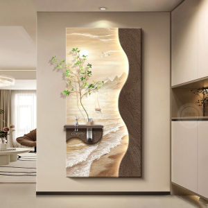 RUIBAHAO | Serenity Cream-style Entrance Decorative Painting