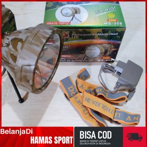 DONY KL 309 CAHAYA KUNING 30 WATT BONUS TRIPOD | SENTER KEPALA | DONY JUMBO