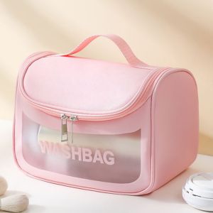 Portable Travel Multifunctional Cosmetic Bags for Women Wash Bag Waterproof Swimming Bag Makeup Storage Bag Large-Capacity