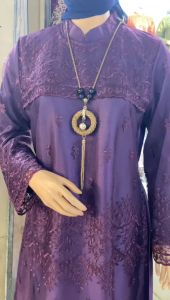 GAMIS BU8RGUNDI / GAMIS TILE KRISTAL TERBARU / GAMIS LEBARAN 2024