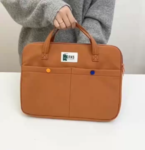 VIVI BAG#626 Functional Briefcase Laptop Bag for Mens & Womens Nylon Elegant Waterproof Oxford Laptop Bag for 13-14 inch Laptops with Multi-Compartment Design.