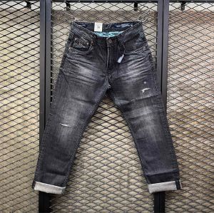 Werco Denim Pants Washing Cringkel Garment - Celana Panjang Pria Distro Non Strecht Premium Quality - Celana Denim Pria Reguler Ripped Sobek Lutut - Celana Jeans Panjang Standar Pria Kekinian