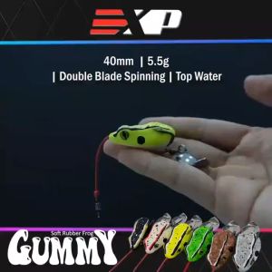 EXP GUMMY FROG SOFT RUBBER FISHING FROG ( L-GM )