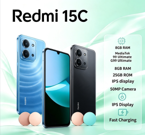 Redmi | 2026 New Official Redmi 15C Unlocked Android Smartphone 8GB+256GB Dual SIM Dual Standby Feature Product