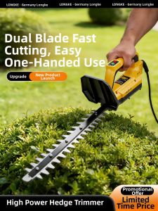 LONGKE | One-handed Dual Blade Lithium Battery Powered Trimmer