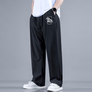 CHAOLIUKE | Cool Ice Silk Oversized Mens Long Pants