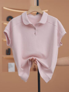 Shalldoer | Women Short Sleeve T-Shirt Unique Polo Neck