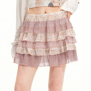 Unifree | Summer New Flounced A-Line Half Skirt
