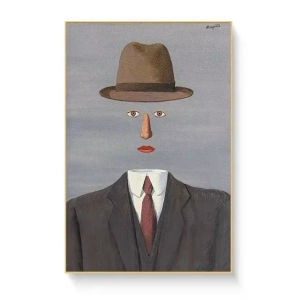 Oil Painting By Numbers Rene Magritte Abstract DIY Number Drawing Canvas Pictures By Numbers Home Decor Large Size