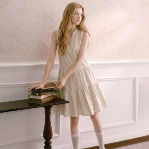 Sleeveless V-Neck Slimming Summer Dress
