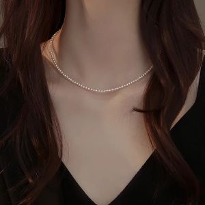 WENXI | Dây Chuyền Ngực Đơn Giản Sang Trọng 3mm