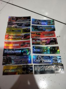15pc stiker hologram ori / stiker hologram anti air tahan panas dan tidak pudar / stiker hologram motip sudah campur