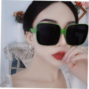 Mùa Hè Chống Nắng Kính Mát Phong Cách Hàn Quốc Hình Chữ Nhật Cho Nữ Hình Tròn Phù Hợp Với Khuôn Mặt Hình Chữ Nhật Và Hình Tròn