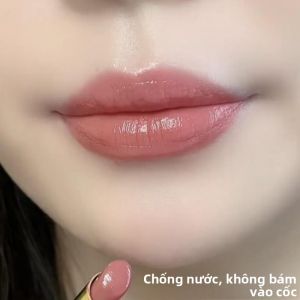 Son Môi Dưỡng Ẩm Lâu Trôi Không Dính Cốc Trà Sữa Màu Cam Thảo Chống Thấm Nước Lâu Trôi Không Phai Màu Sắc Dạng Bơm Hơi