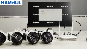 Hamrol 8MP H.265 Dual lens PTZ WiFi Camera System Color Night Vision Wireless NVR Set CCTV