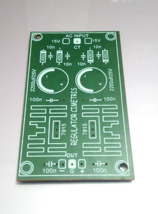 PCB Regulator Simetris 12v 15v - PCB Power Supply Regulator Simetris