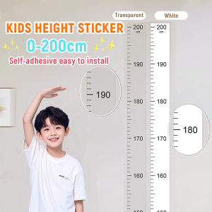 Jozoo Height Growth Chart Wall Sticke 0-200cm Height Paper Ruler Kids Height Measure Ruller 1Roll